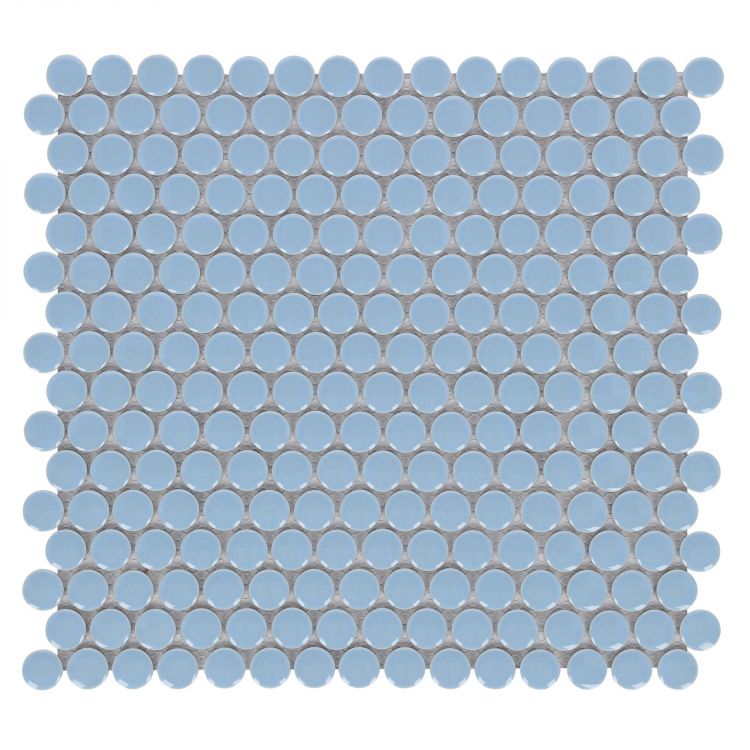 Penny Round Sky Blue 11.5 x 12.25